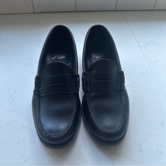 J. Crew Black Leather Loafers main image 5